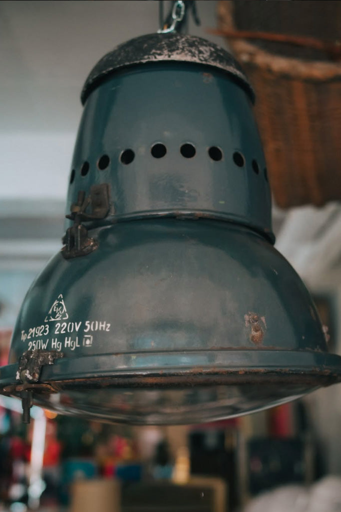 NAVY INDUSTRIAL LAMP