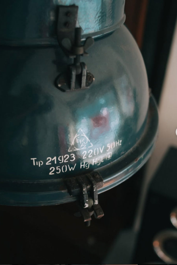 NAVY INDUSTRIAL LAMP