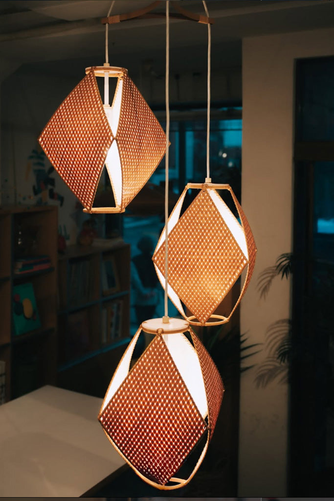 yamagiwa 竹のあかり３灯ペンダント