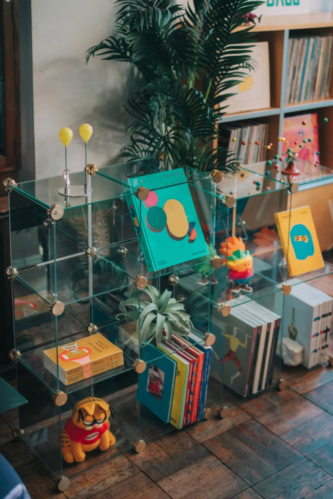 ガラスモジュールラック(長方形4マス)