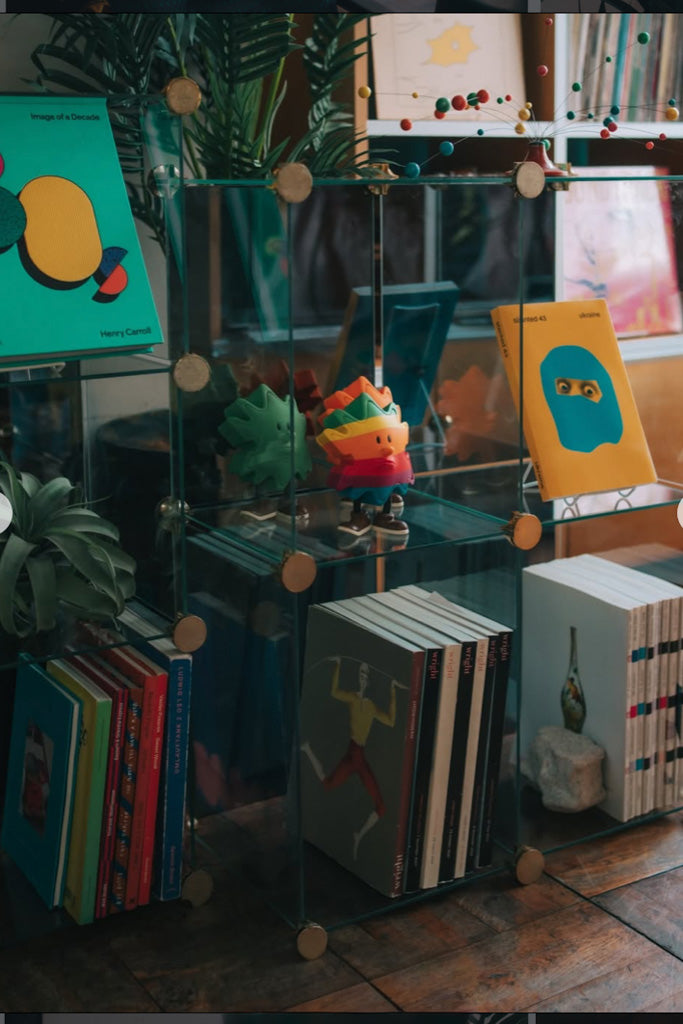 ガラスモジュールラック(長方形4マス)