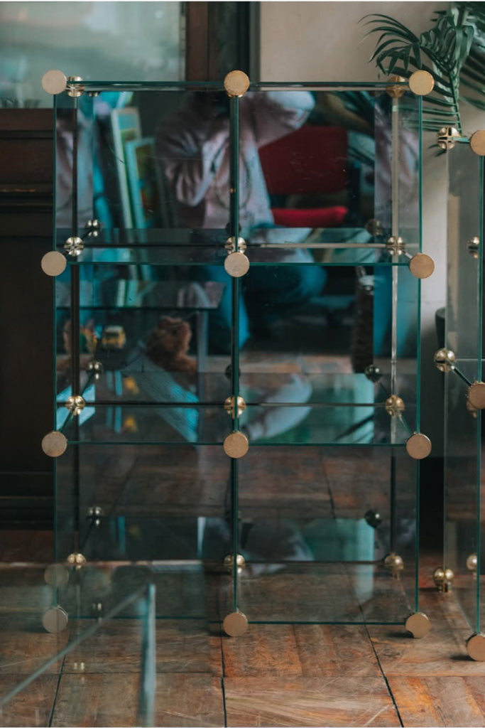 ガラスモジュールラック(長方形4マス)