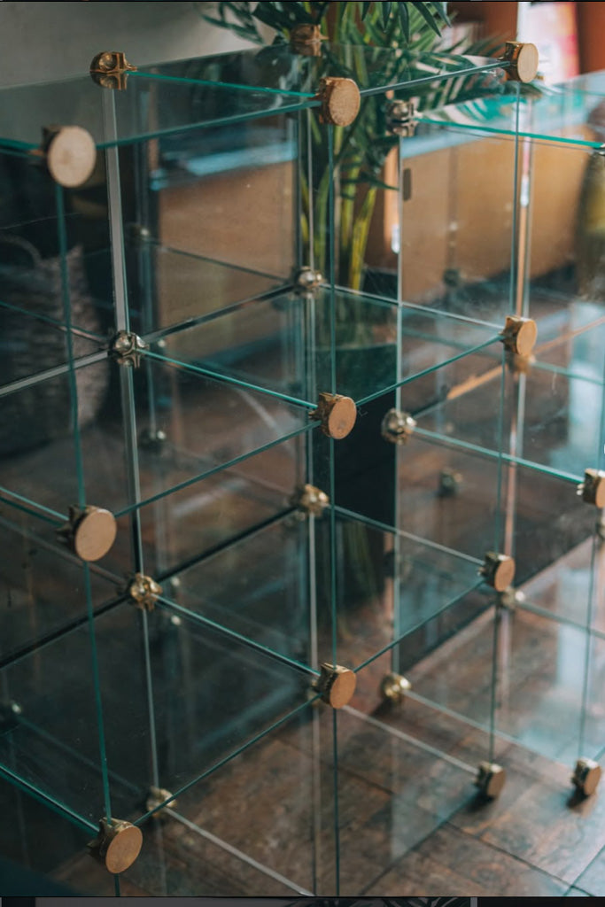 ガラスモジュールラック(長方形4マス)