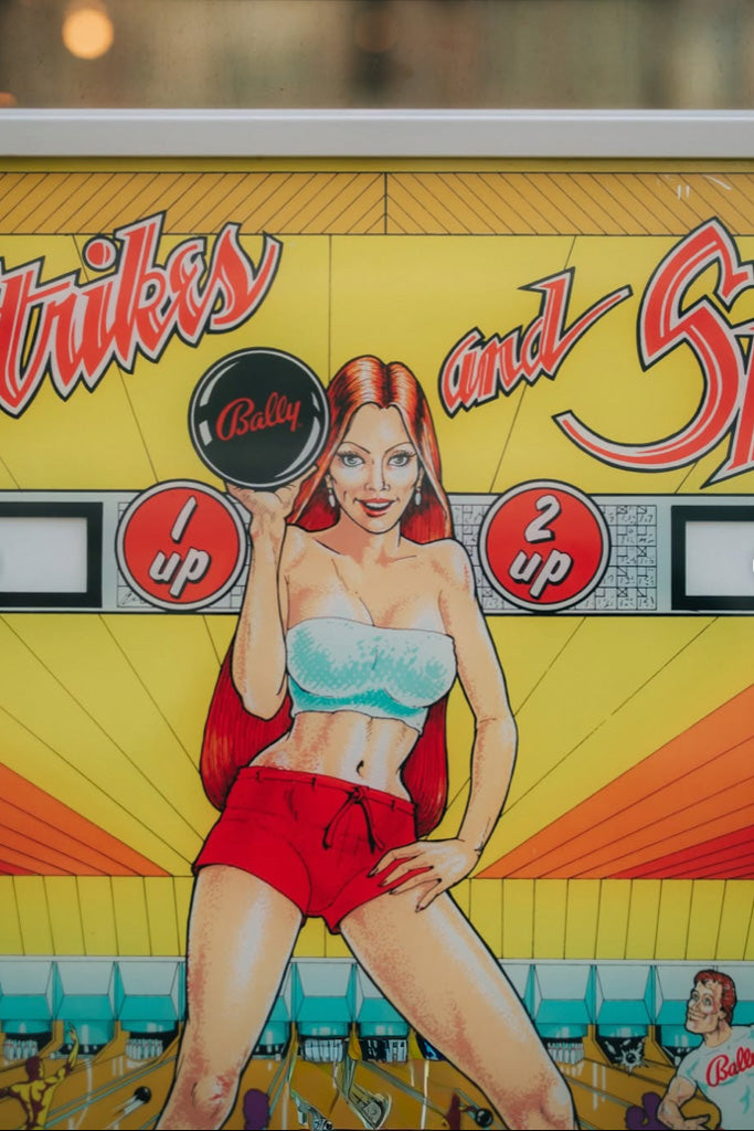 ピンボールマシンスコアパネル額装