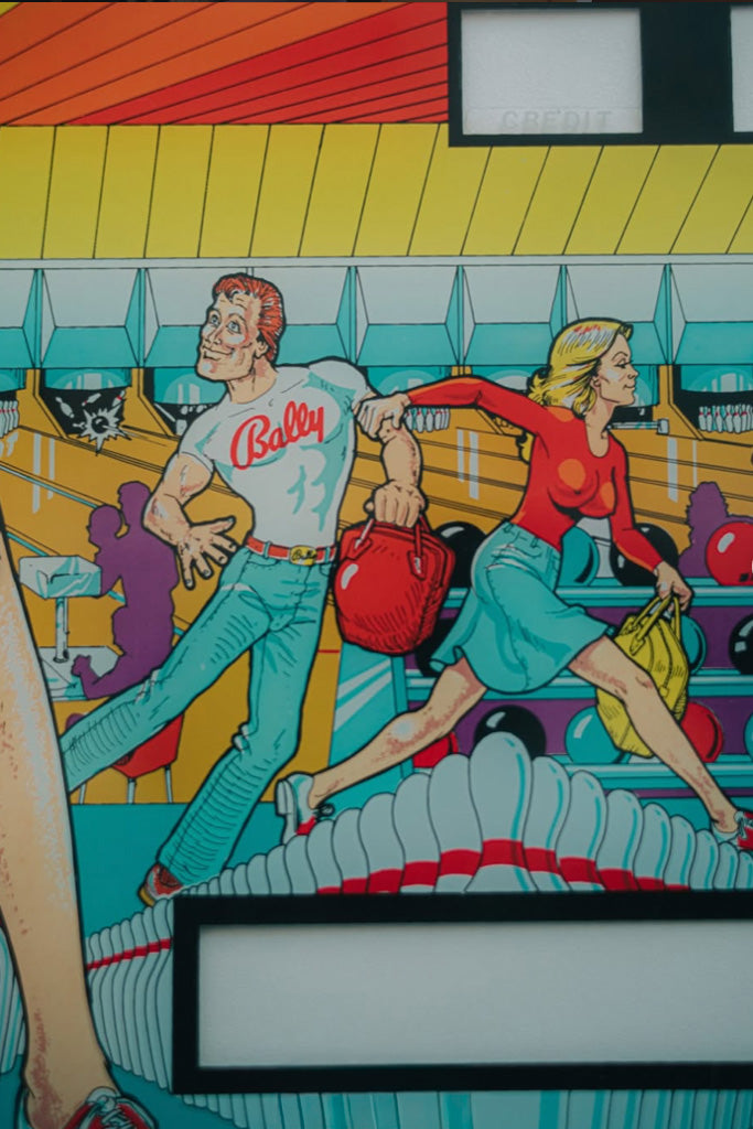 ピンボールマシンスコアパネル額装