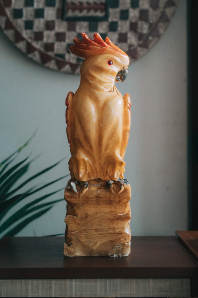 メキシコ製石のオウム