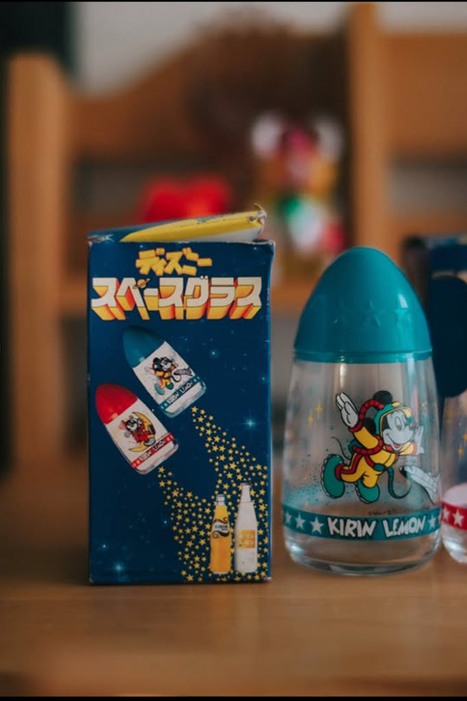 80'sノベルティグラス(キリンビール ディズニースペースグラス)