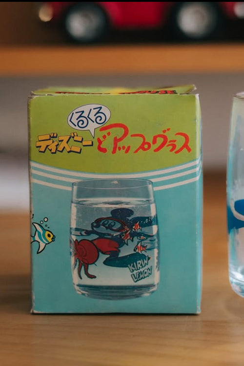 80'sノベルティグラス(キリンレモン ディズニーどあっぷグラス)