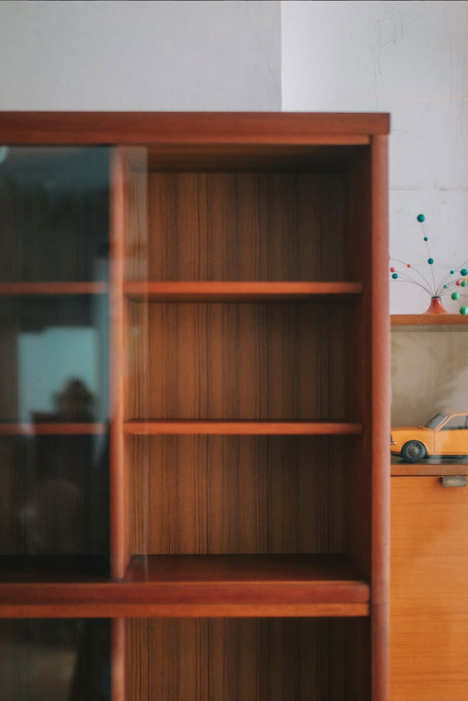 チーク材本棚