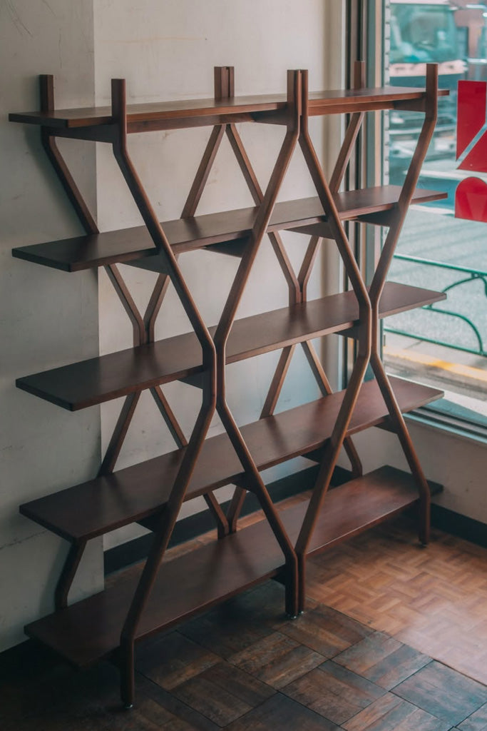 ウォールナットアーチシェルフ