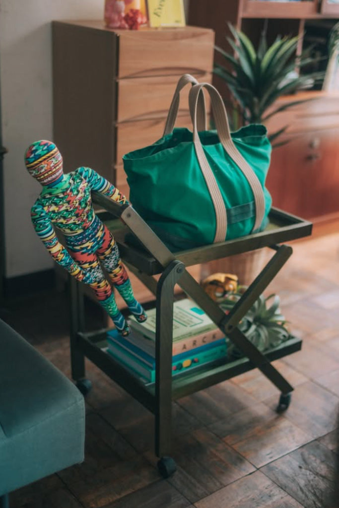 折り畳み木製ワゴン