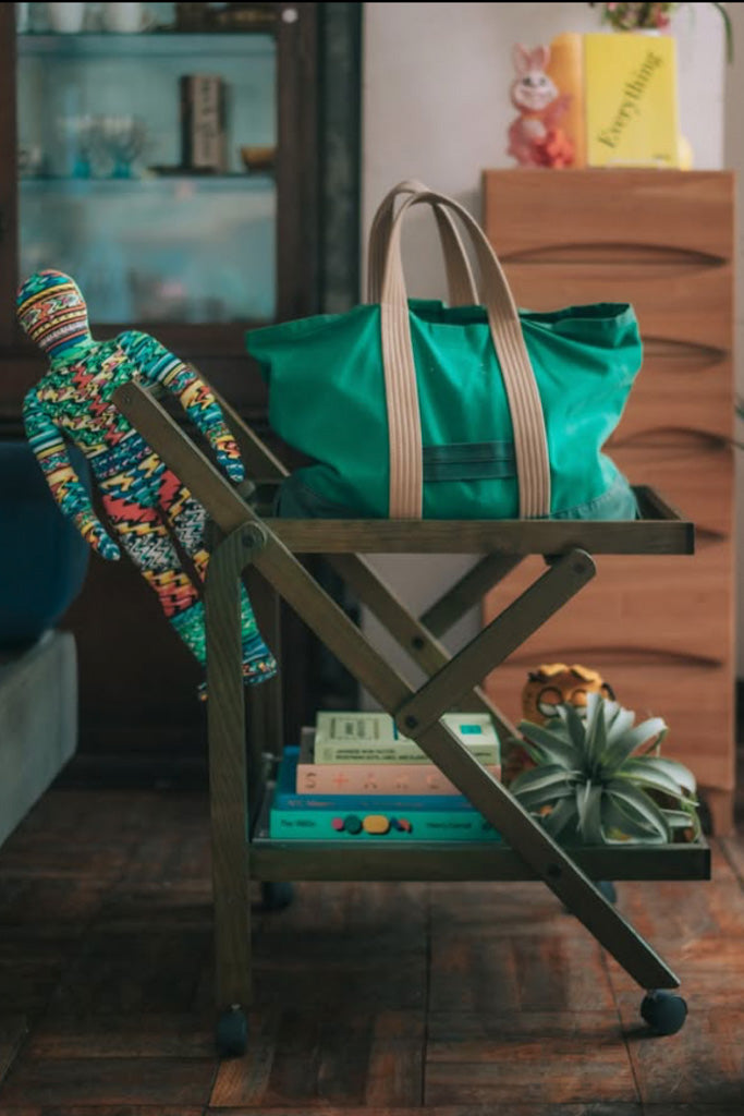 折り畳み木製ワゴン