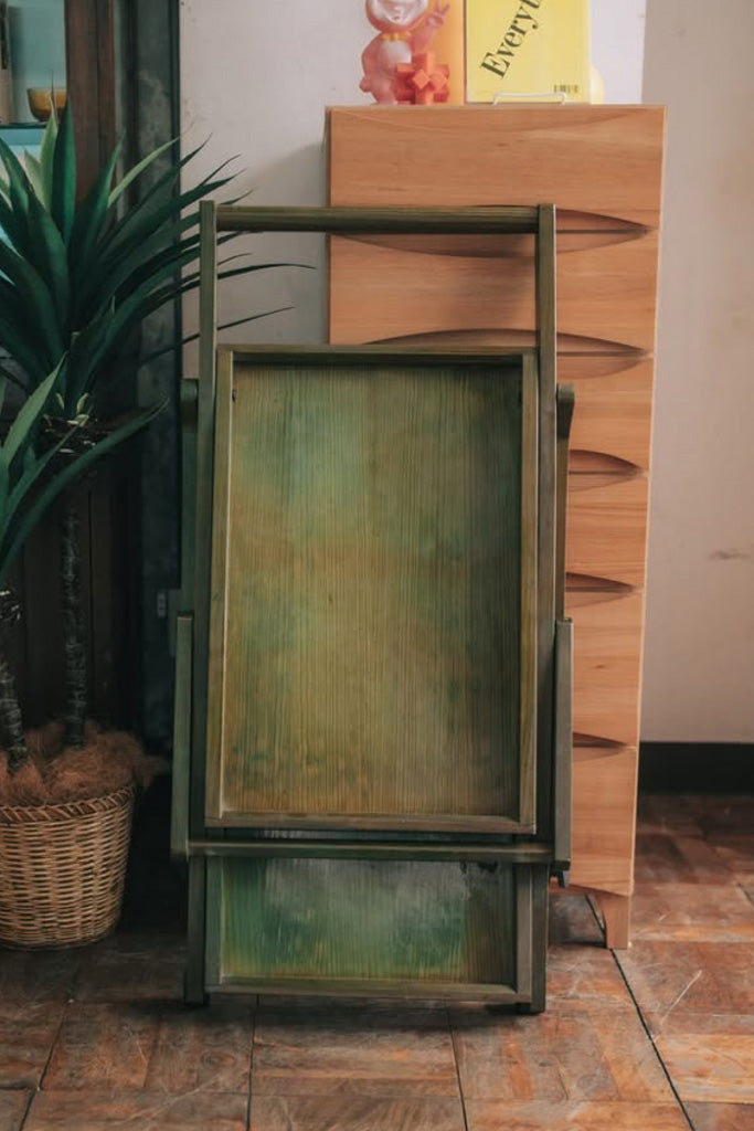 折り畳み木製ワゴン