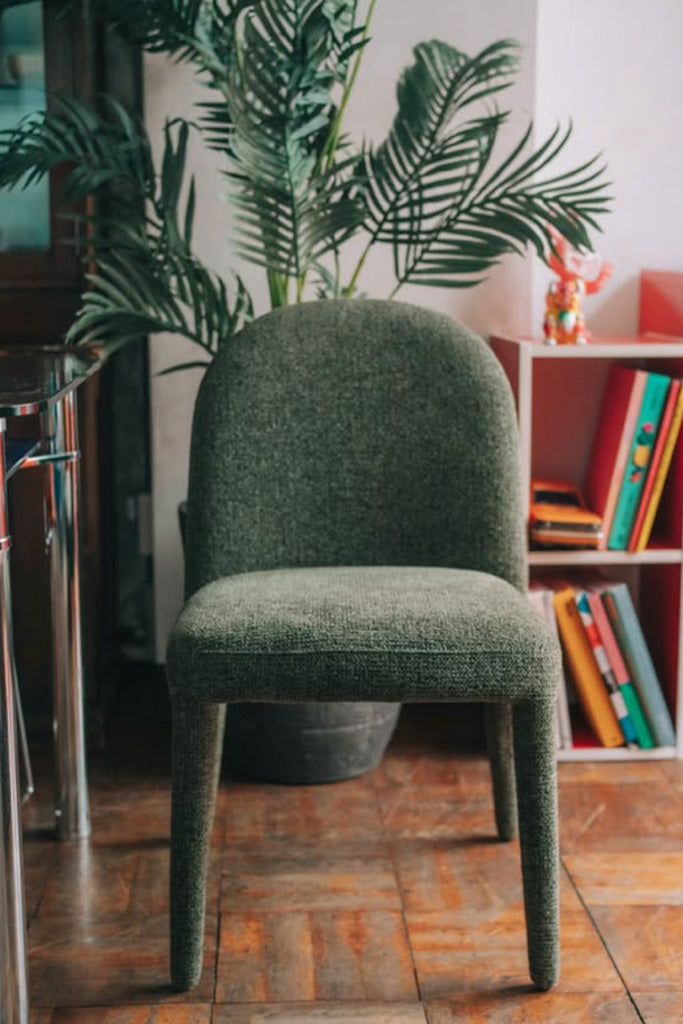 fujieiグリーンのダイニングチェア