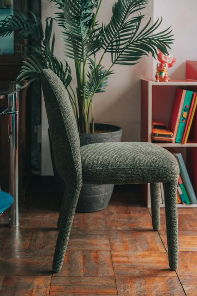 fujieiグリーンのダイニングチェア