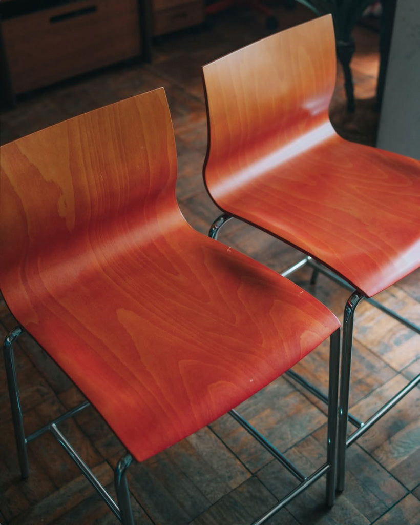 天童木工 ハイチェア（赤）