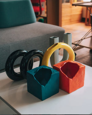 花器4種(グレーU字フラワーベース)