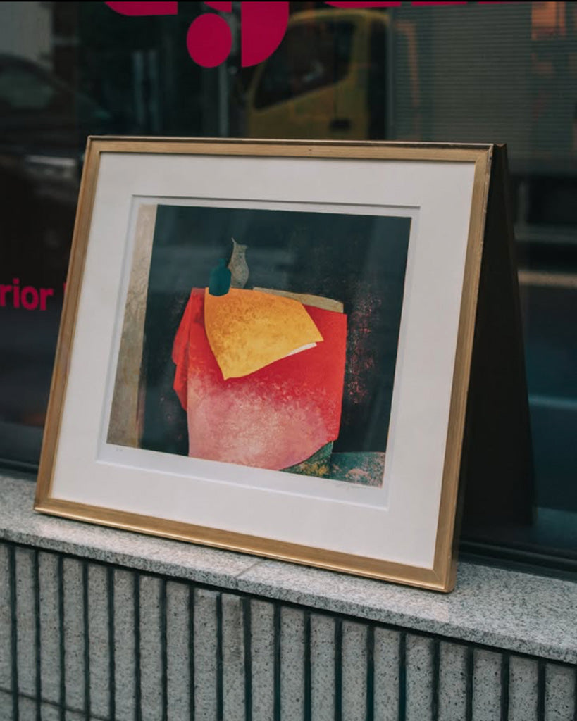 Nature morte au vaseリトグラフ額装