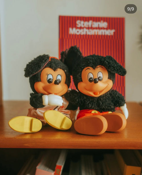 70's モンチッチWネーム ミッキー＆ミニー