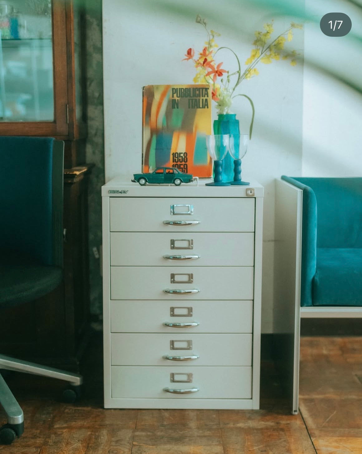 BISLEY ６段スチールキャビネット