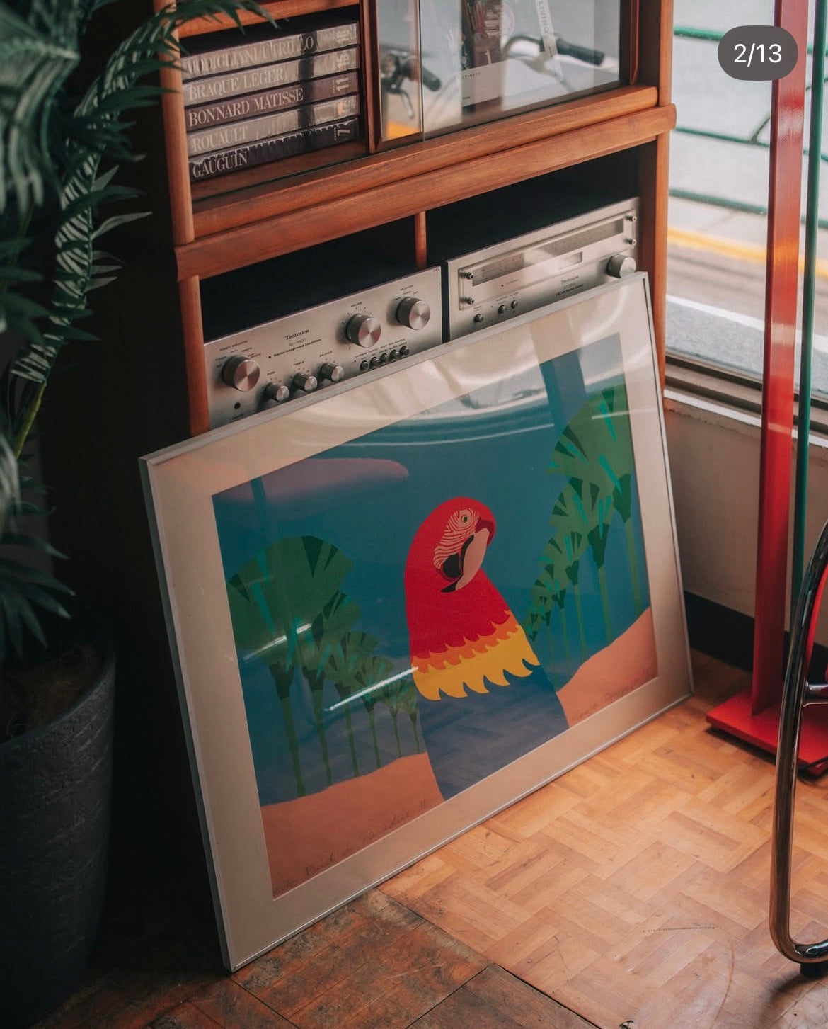 Kenzo Ariyoshiシルクスクリーン(Bird in Paradise Ⅱ)
