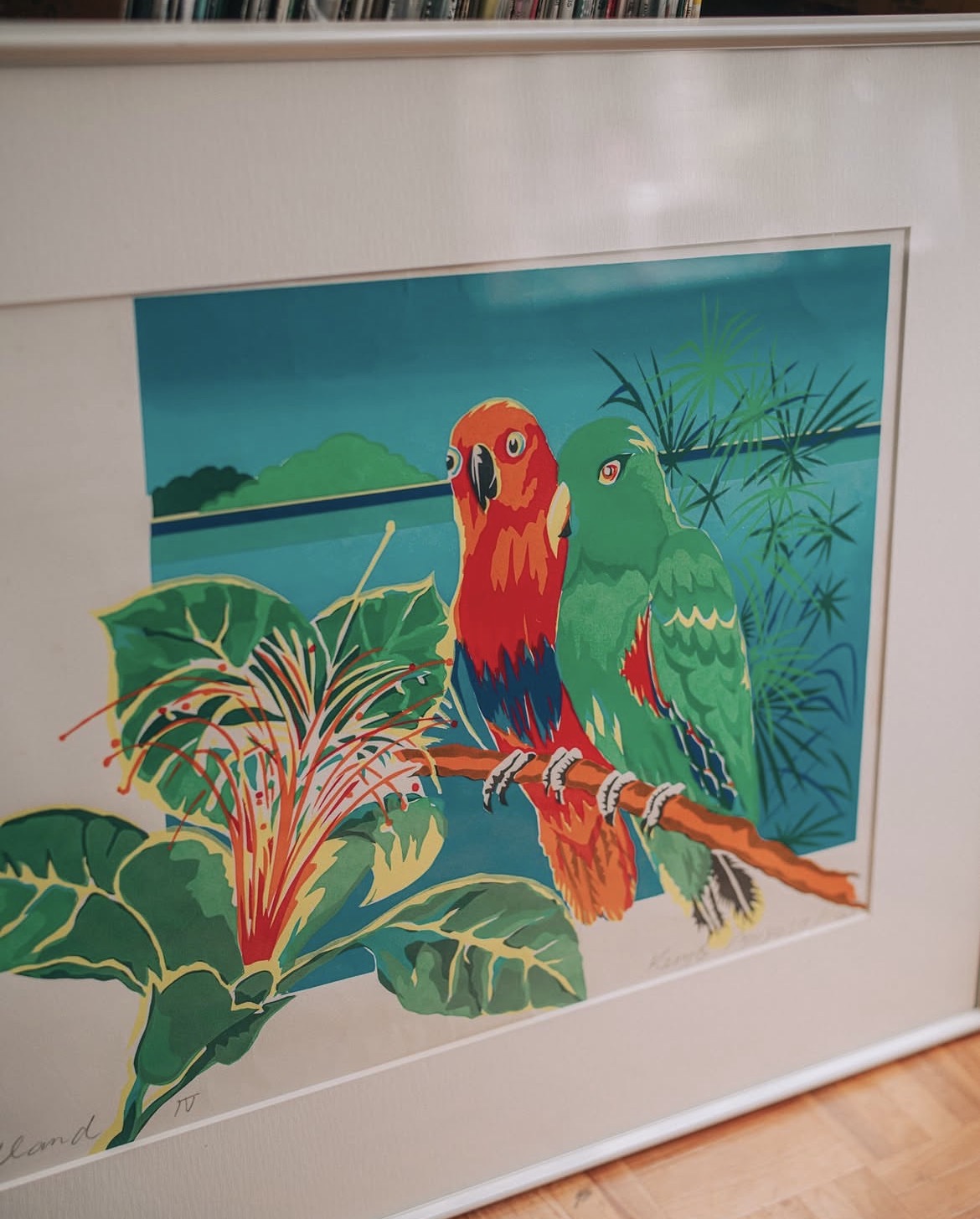 Kenzo Ariyoshiシルクスクリーン(Birdland Ⅳ)