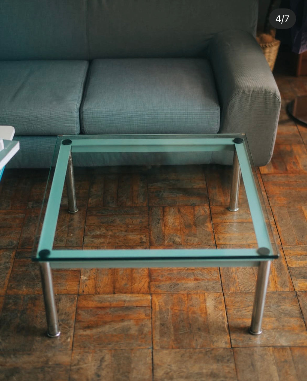Cassina LC10-P ガラステーブル