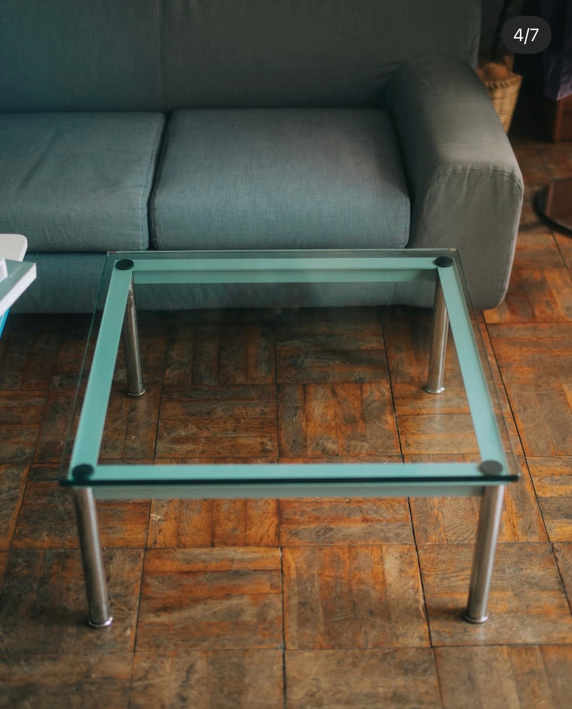Cassina LC10-P ガラステーブル